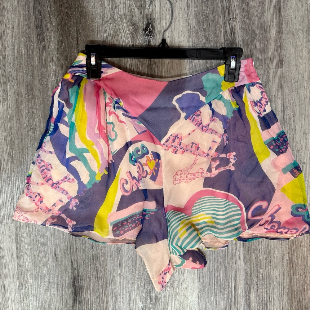 Chanel Colorful Print Shorts